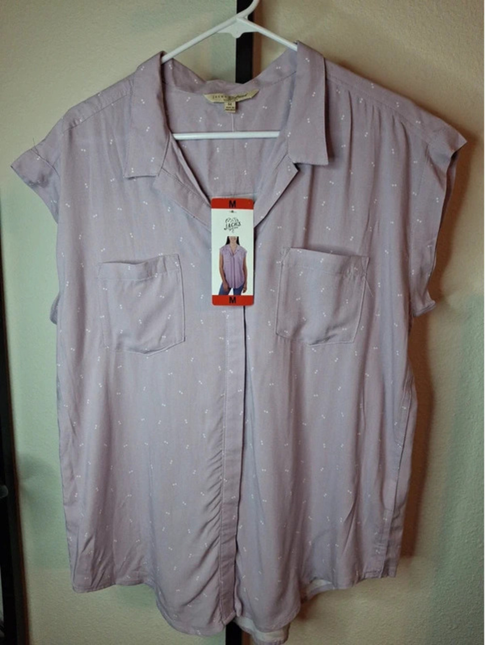 Jachs Girlfriend women's purple blouse NWT size M